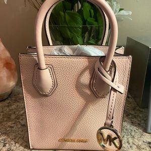 Michael Kors Mercer Extra-Small Pebbled Leather Crossbody Bag